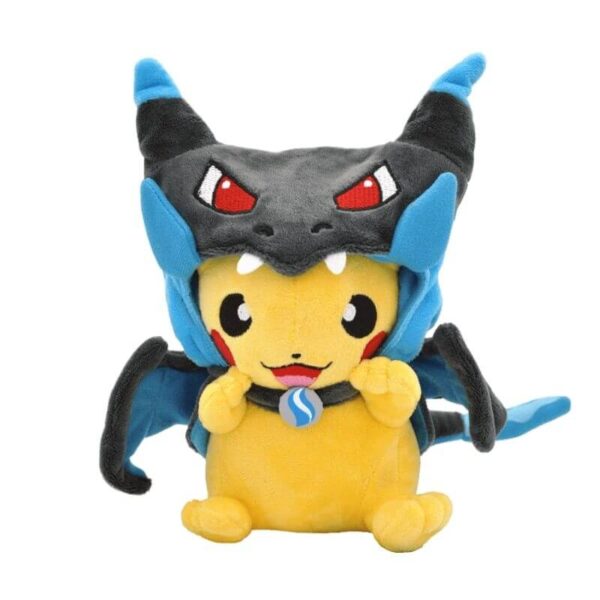 Peluche Pikachu Travestito Mega Charizard X