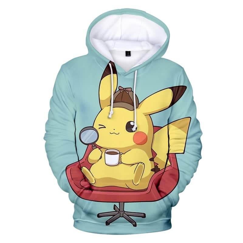 Felpa Detective Pikachu Caffè Felpa Detective Pikachu Caffè