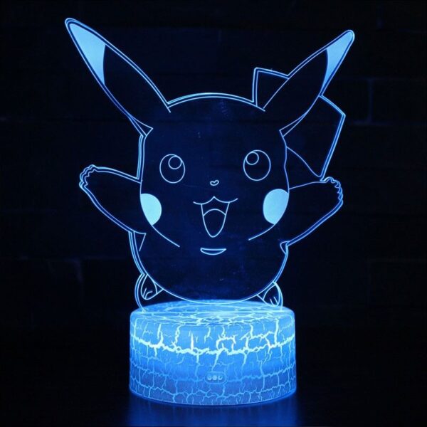 Lampada 3D Pokemon Pikachu