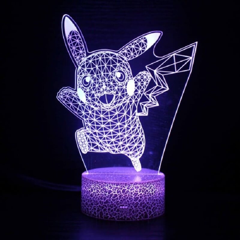 Lampada Pikachu Geometrica Lampada Pikachu Geometrica