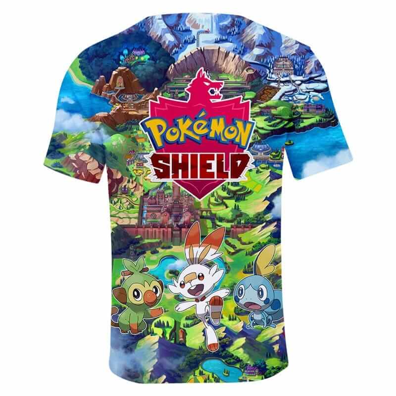 Maglietta Pokémon Shield Starters Maglietta Pokémon Shield Starters