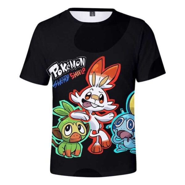 Maglietta Pokémon Spada e Scudo Starter