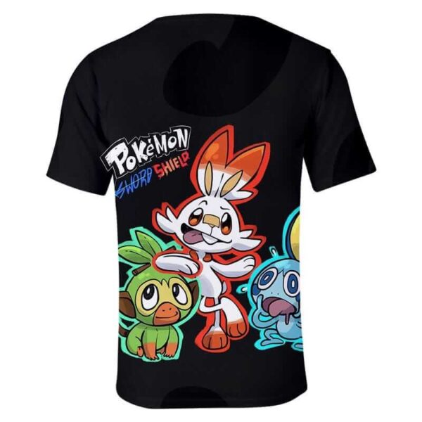 Maglietta Pokémon Spada e Scudo Starter