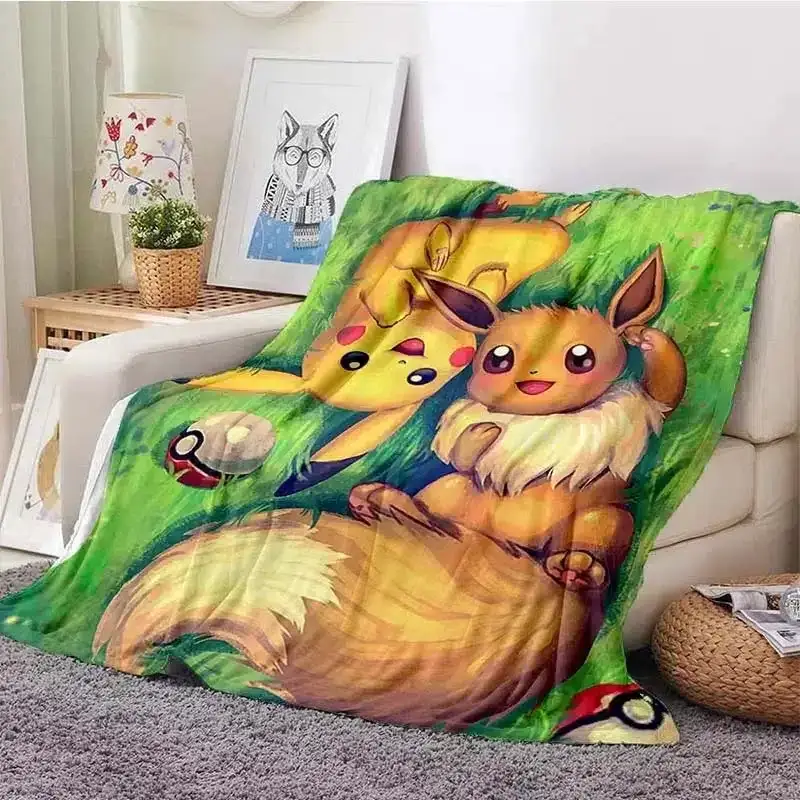 Coperta Eevee Pikachu Coperta Eevee Pikachu