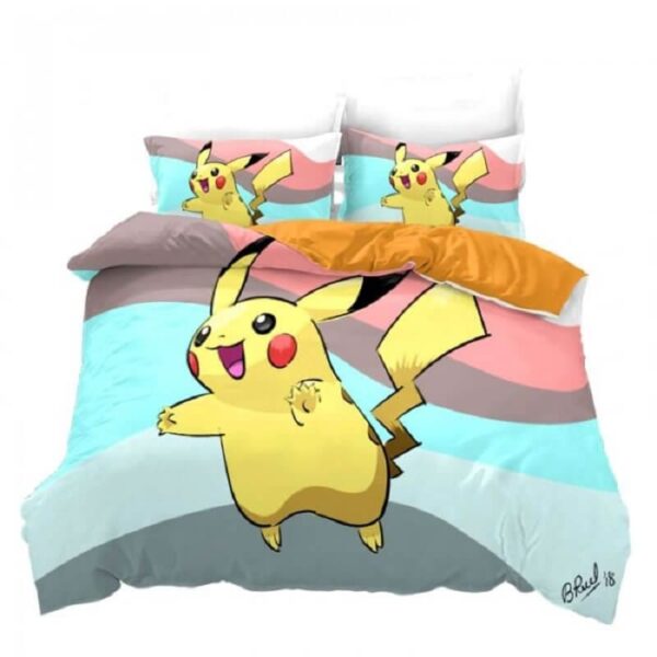 Copripiumino Pikachu che salta