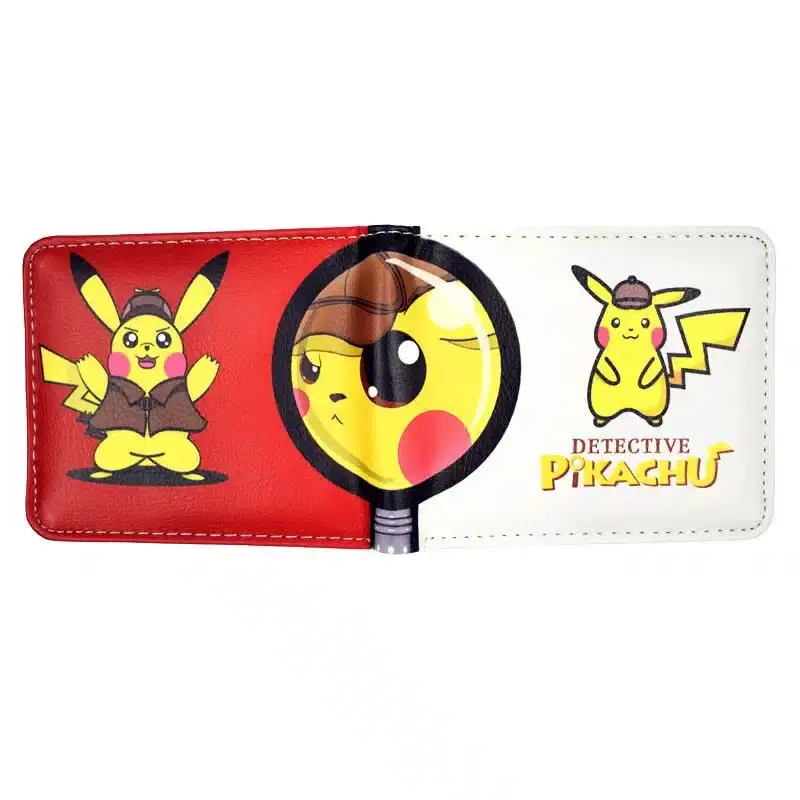 Portafoglio Detective Pikachu rosso e bianco Portafoglio Detective Pikachu rosso e bianco